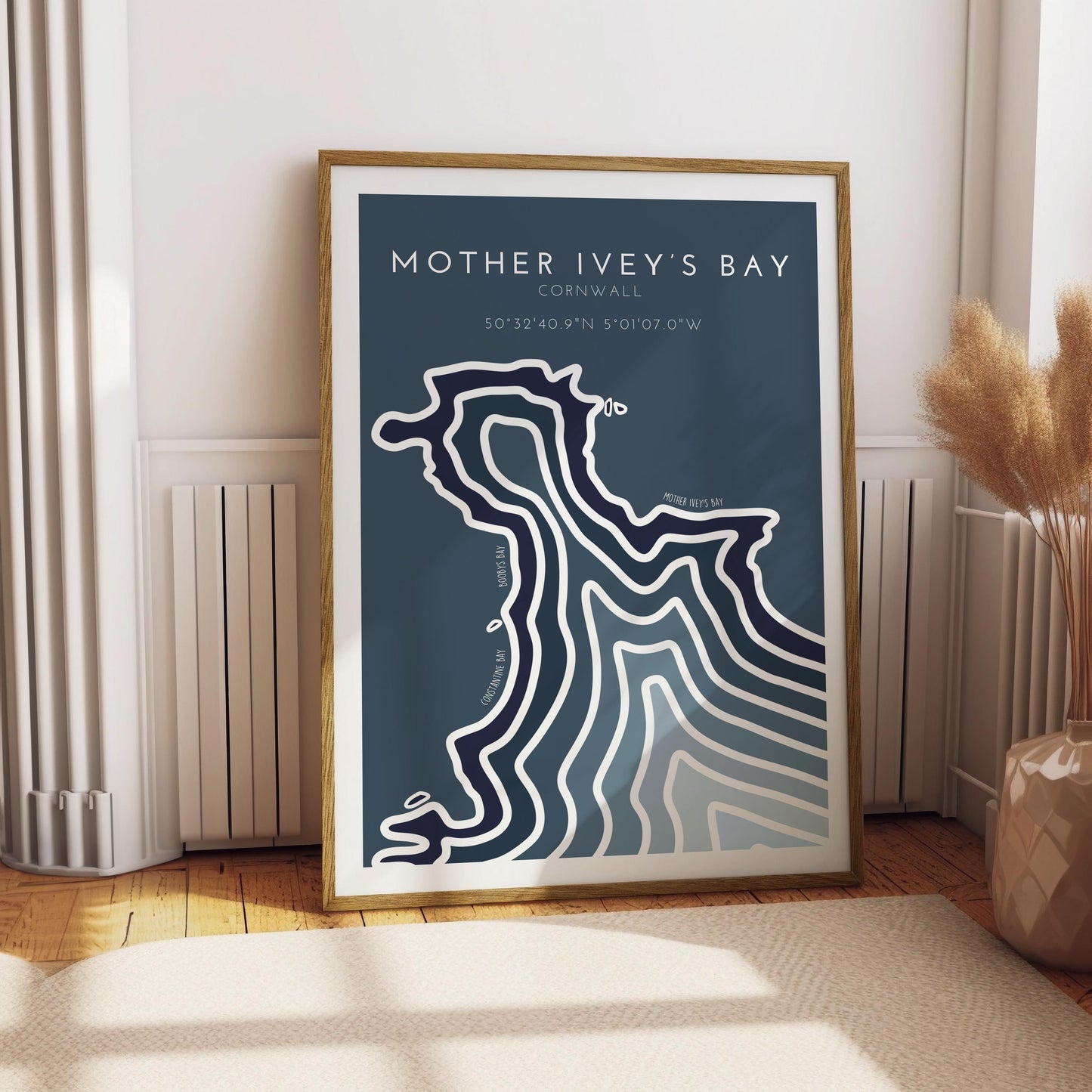 Mother Ivy's Bay Coastal Print - Cornwall Coastline Print