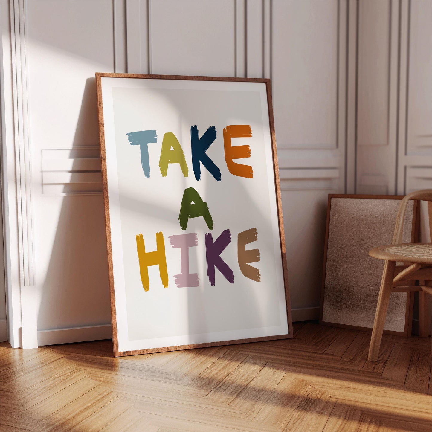 Take a Hike Hand Drawn Typography Print - Hiking Print