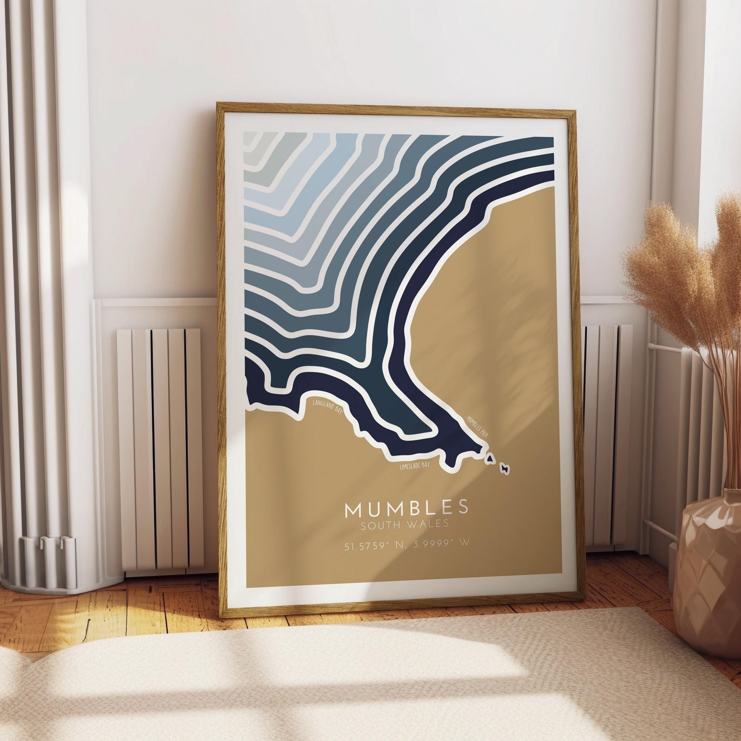 Mumbles Coastline Print - Mumbles Print