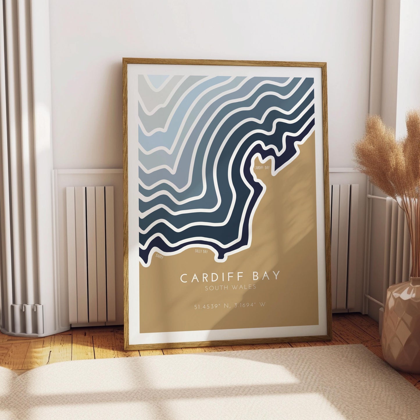 Cardiff Bay Coastal Print - Cardiff Bay Coastline Print - Cardiff Bay Print