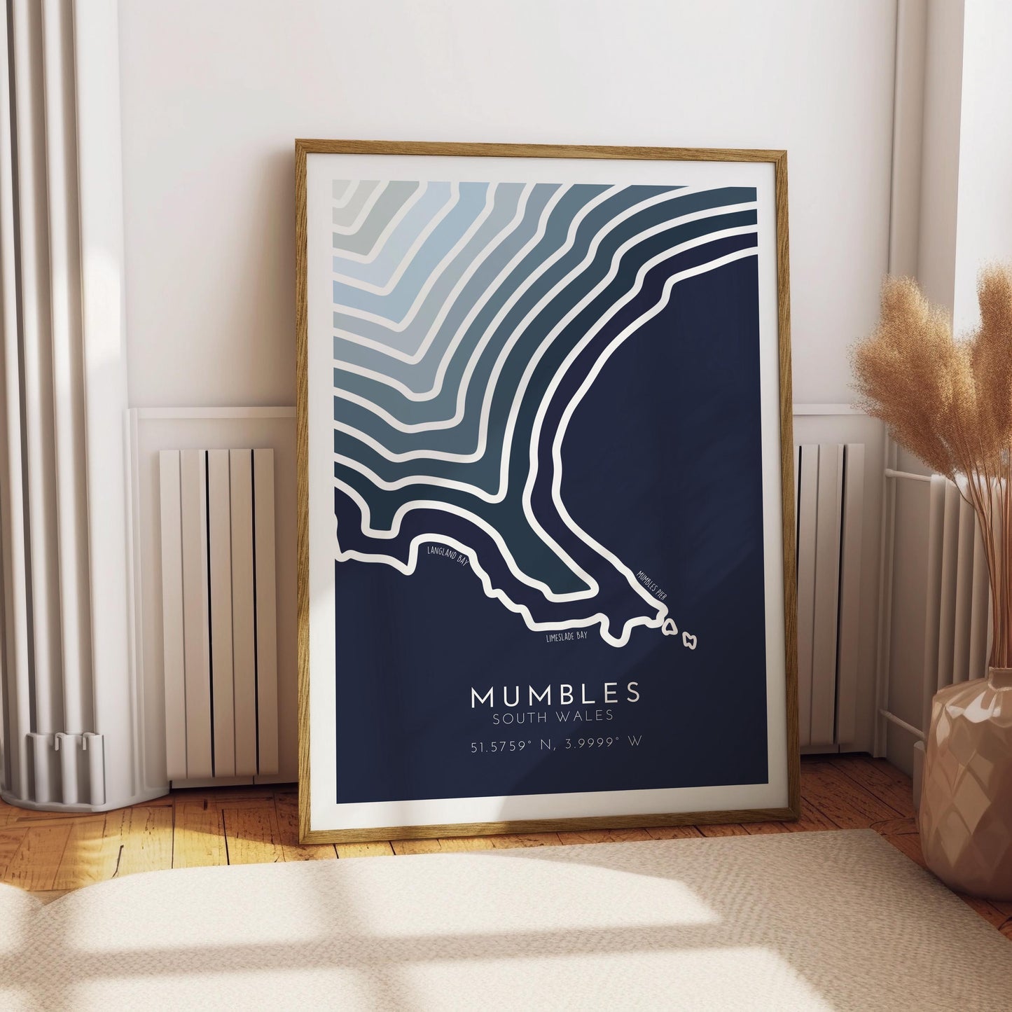 Mumbles Coastline Print - Mumbles Print