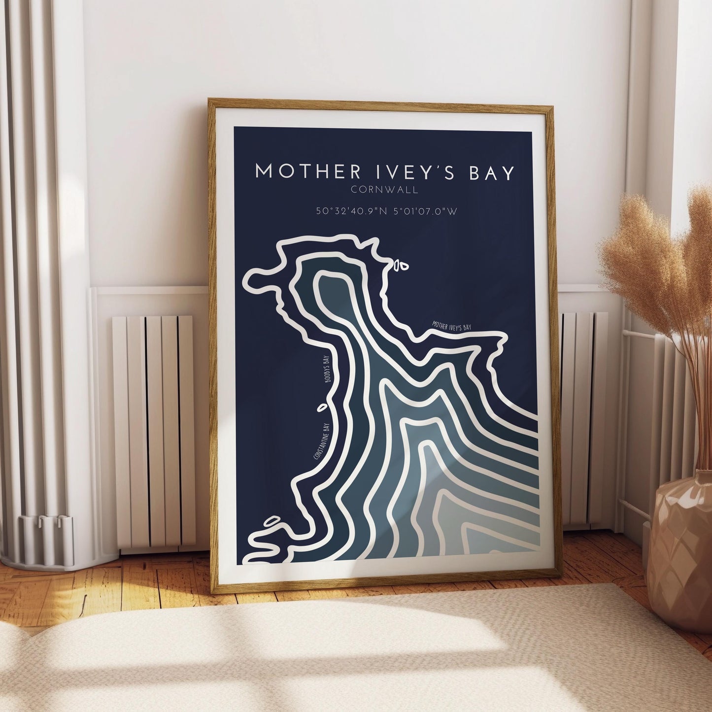 Mother Ivy's Bay Coastal Print - Cornwall Coastline Print