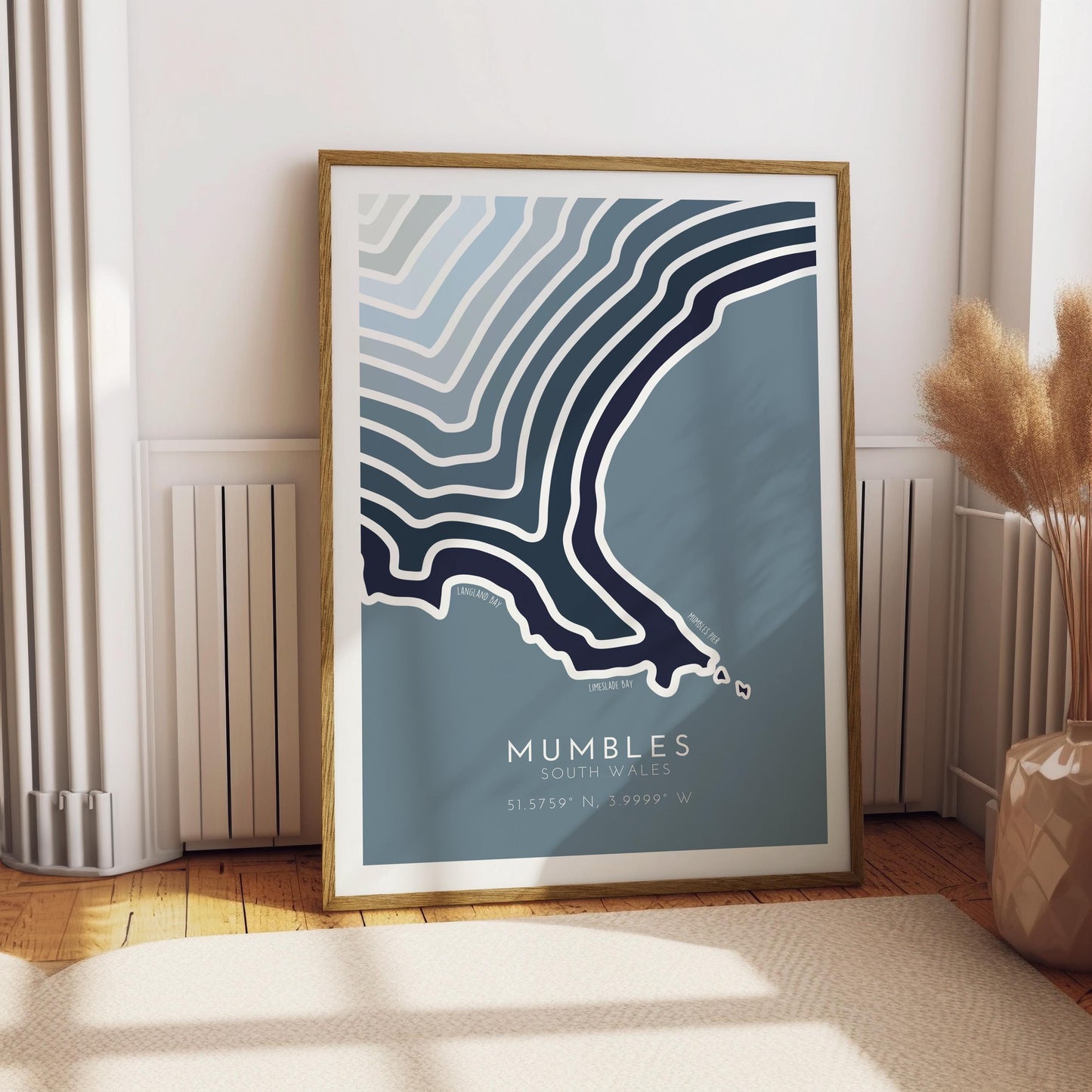 Mumbles Coastline Print - Mumbles Print