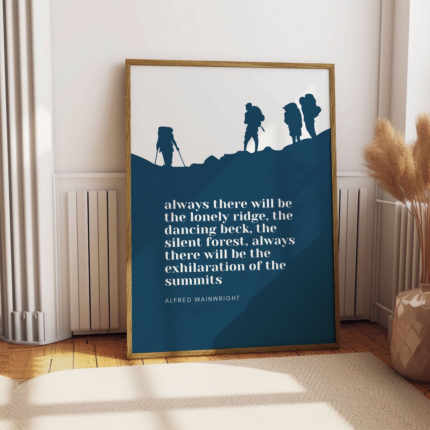 Alfred Wainwright Quote, Typography Art, Lake District National Park Print