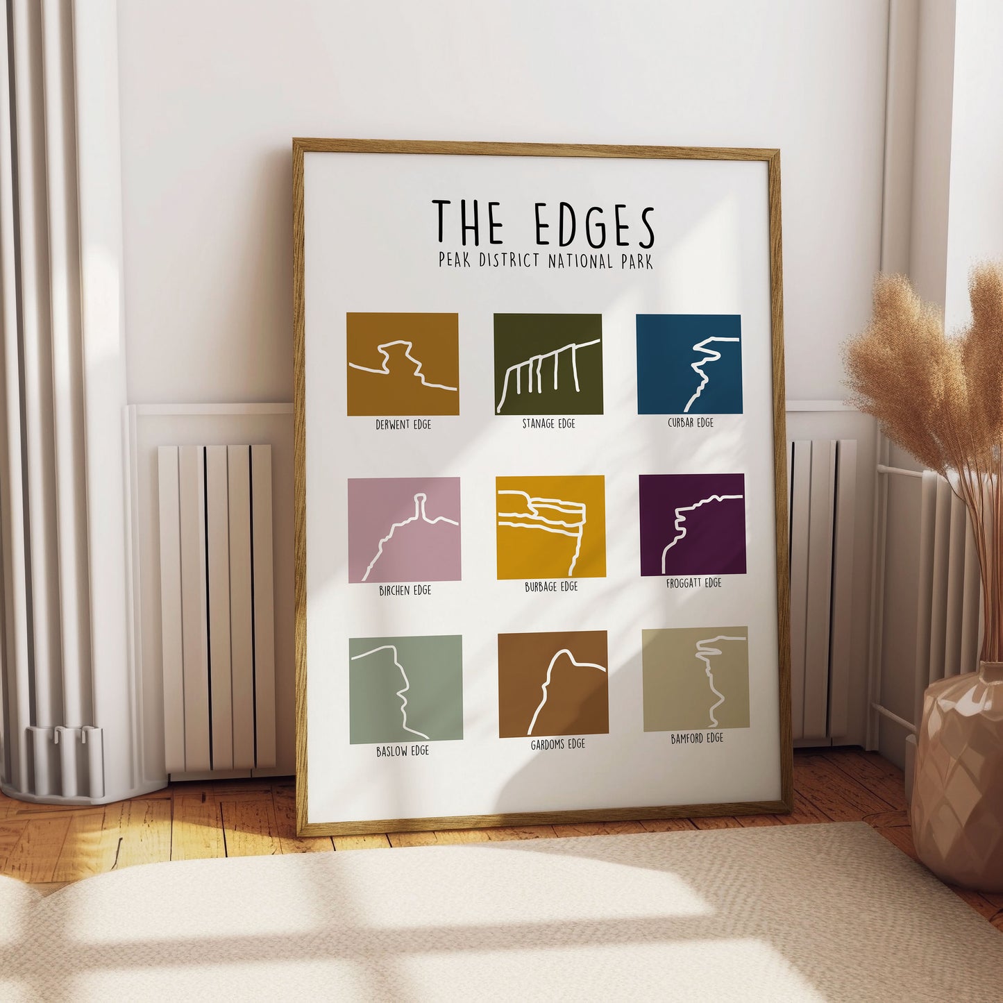 Peak District Edges Print, Peak District National Park Wall Art