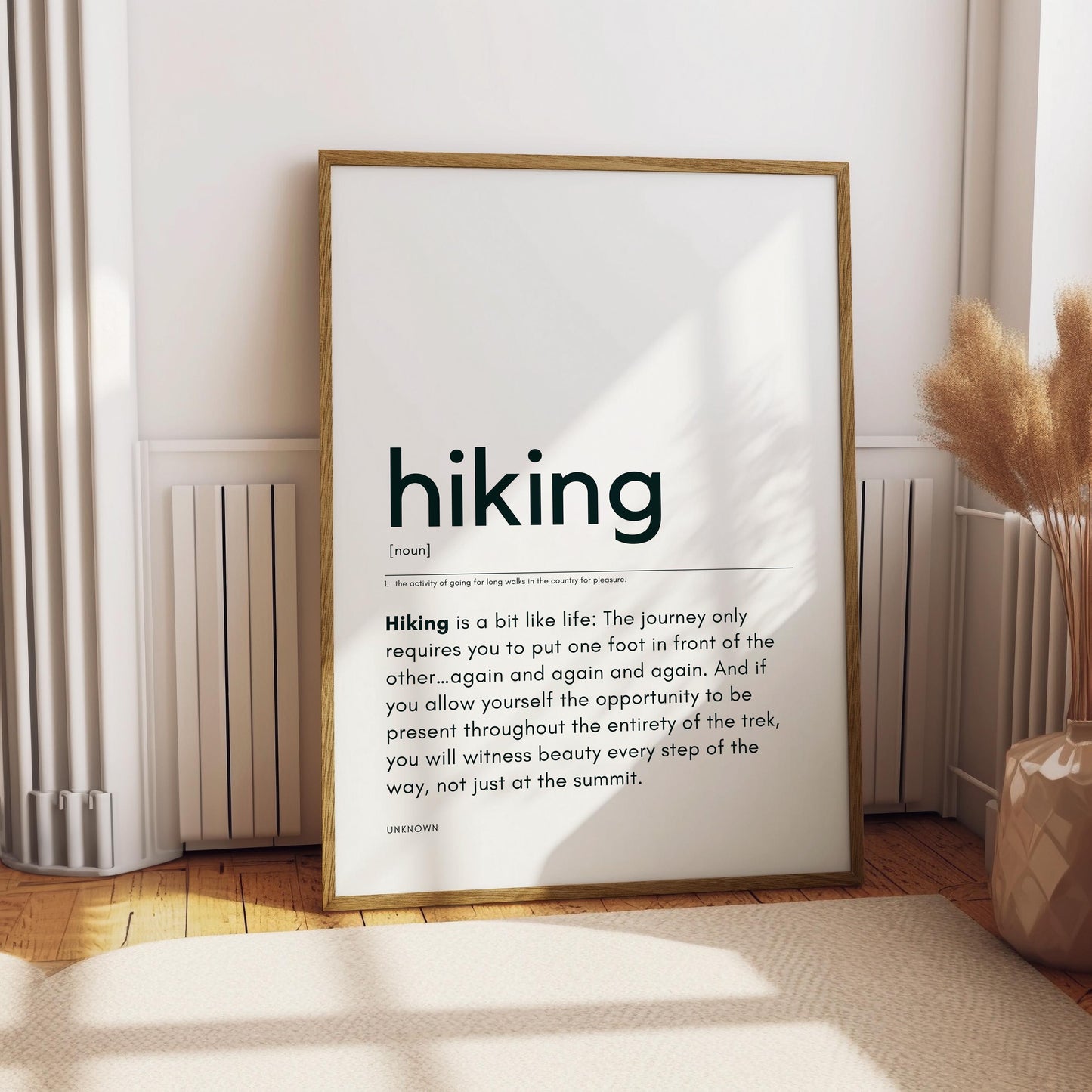 Hiking Quote | Typography Art | Definition Print