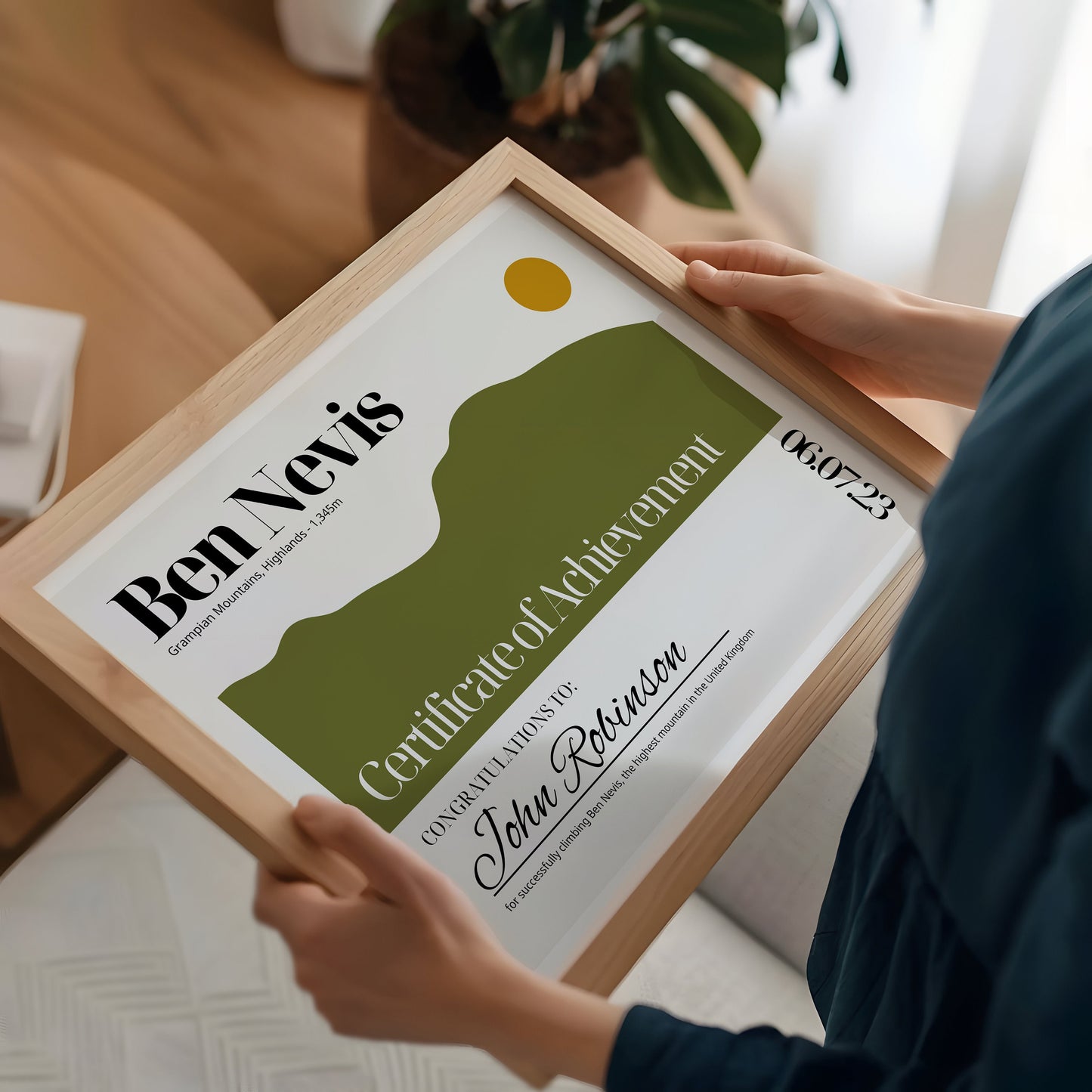 Ben Nevis Certificate - Ben Nevis Certificate Personalised