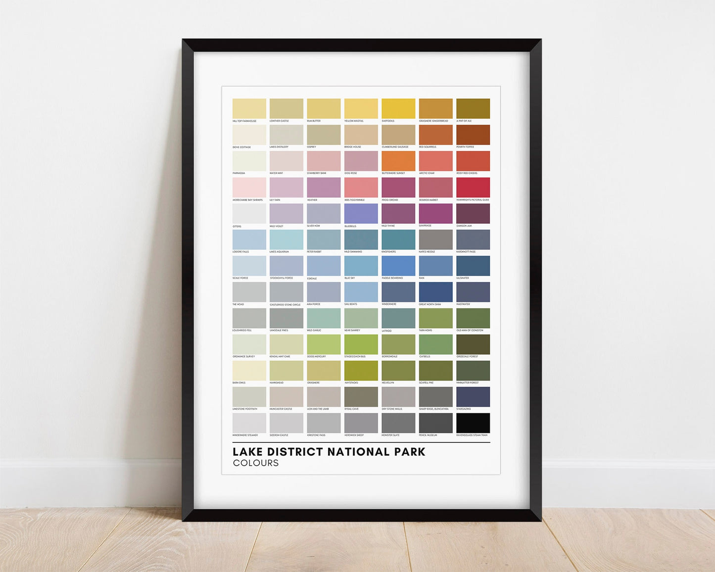 Lake District Print - Lake District Colours Print - Shades of the Lake District
