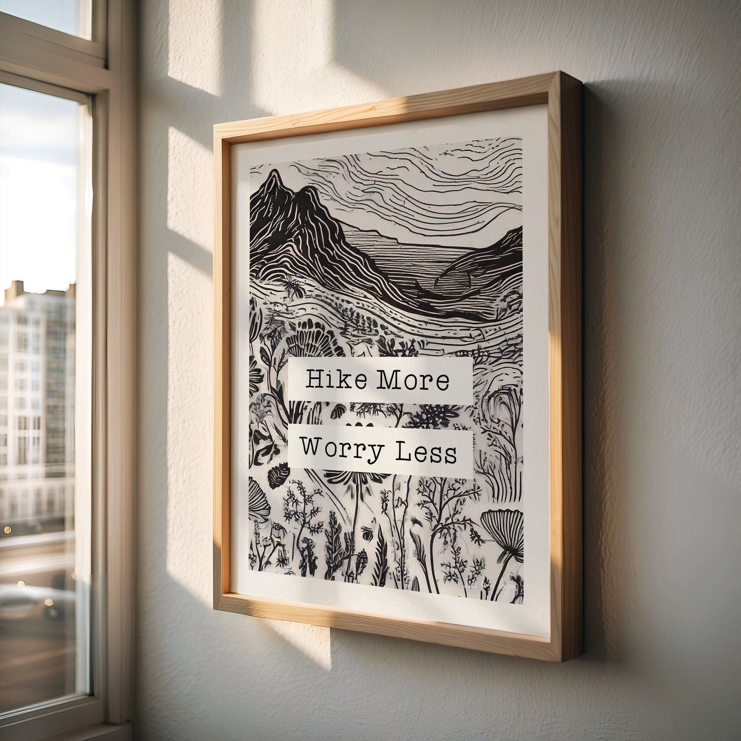 Hike More Worry Less Print