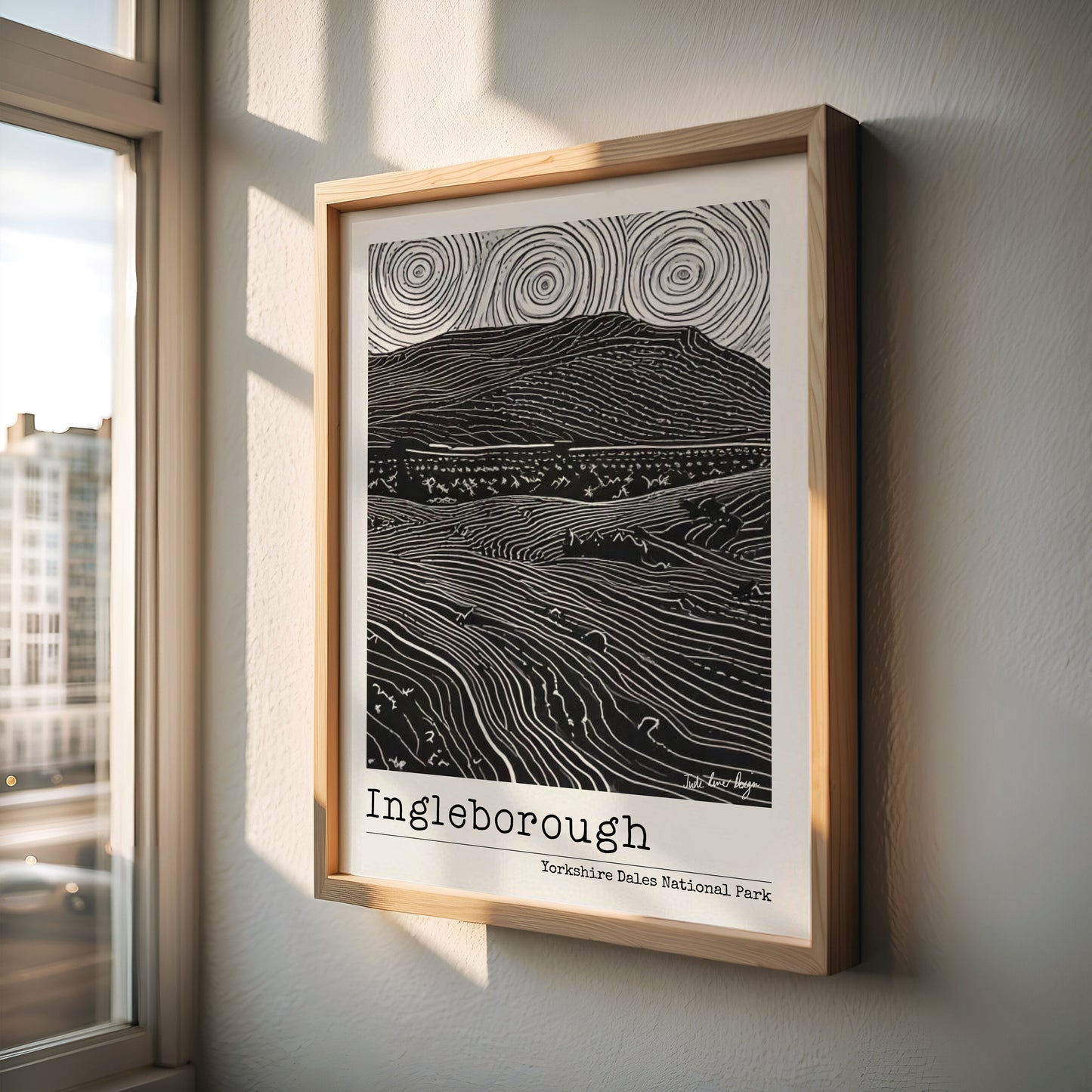 Yorkshire Three Peaks Print Bundle - Set of 3 Yorkshire Prints - Pen-y-ghent, Whernside, Ingleborough