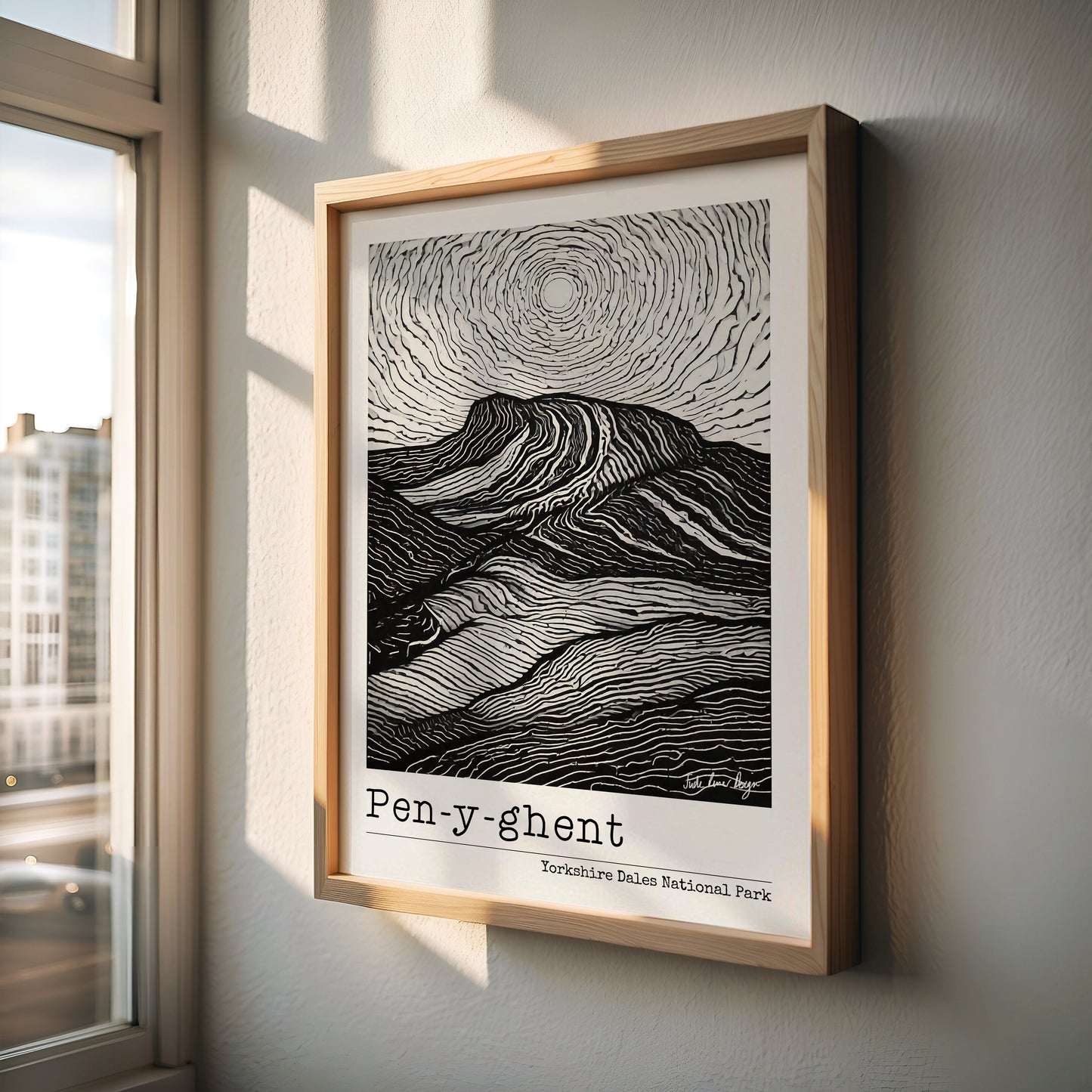 Yorkshire Three Peaks Print Bundle - Set of 3 Yorkshire Prints - Pen-y-ghent, Whernside, Ingleborough