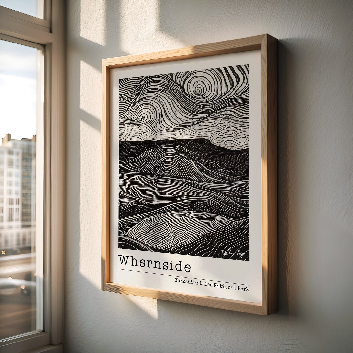 Yorkshire Three Peaks Print Bundle - Set of 3 Yorkshire Prints - Pen-y-ghent, Whernside, Ingleborough