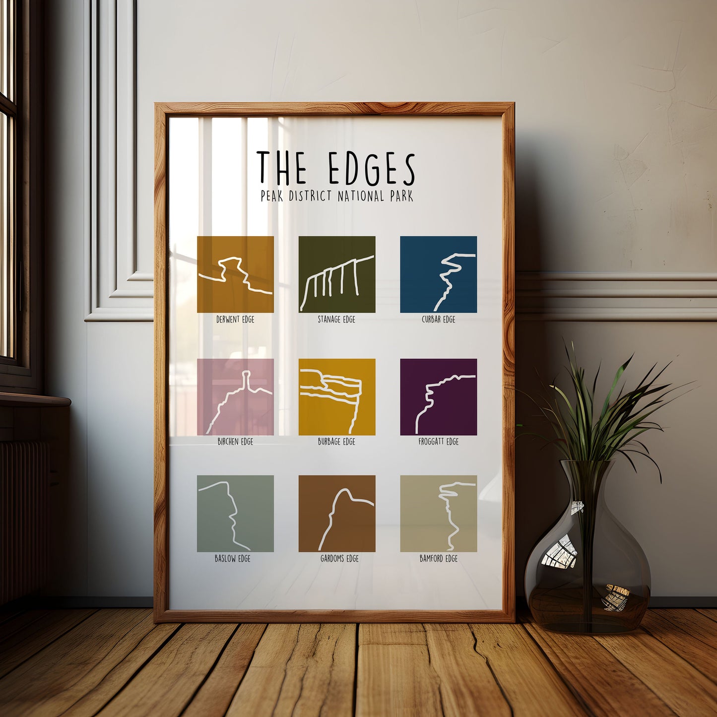 Peak District Edges Print, Peak District National Park Wall Art