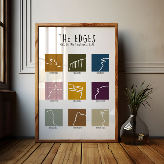 Peak District Edges Print, Peak District National Park Wall Art