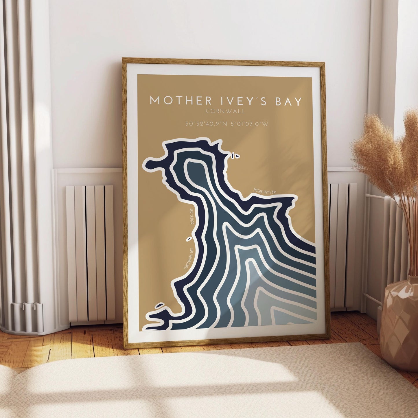 Mother Ivy's Bay Coastal Print - Cornwall Coastline Print