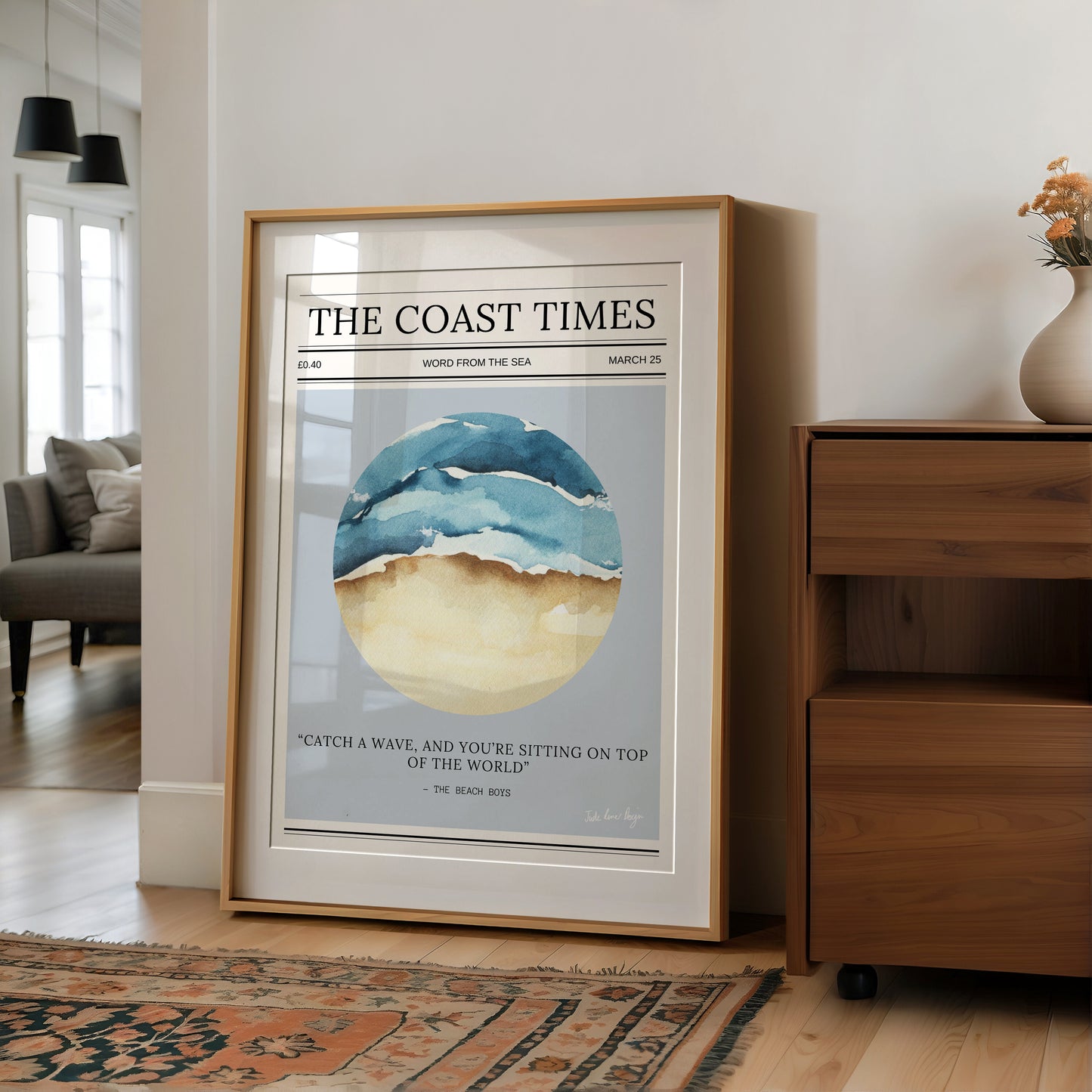 Coastal Print - Seaside Coastal Decor - Coastal Wall Art