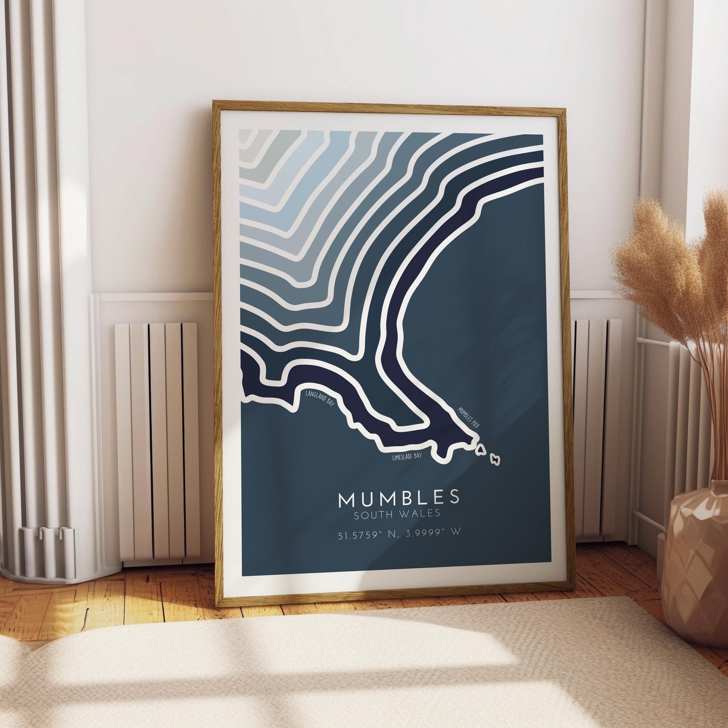 Mumbles Coastline Print - Mumbles Print