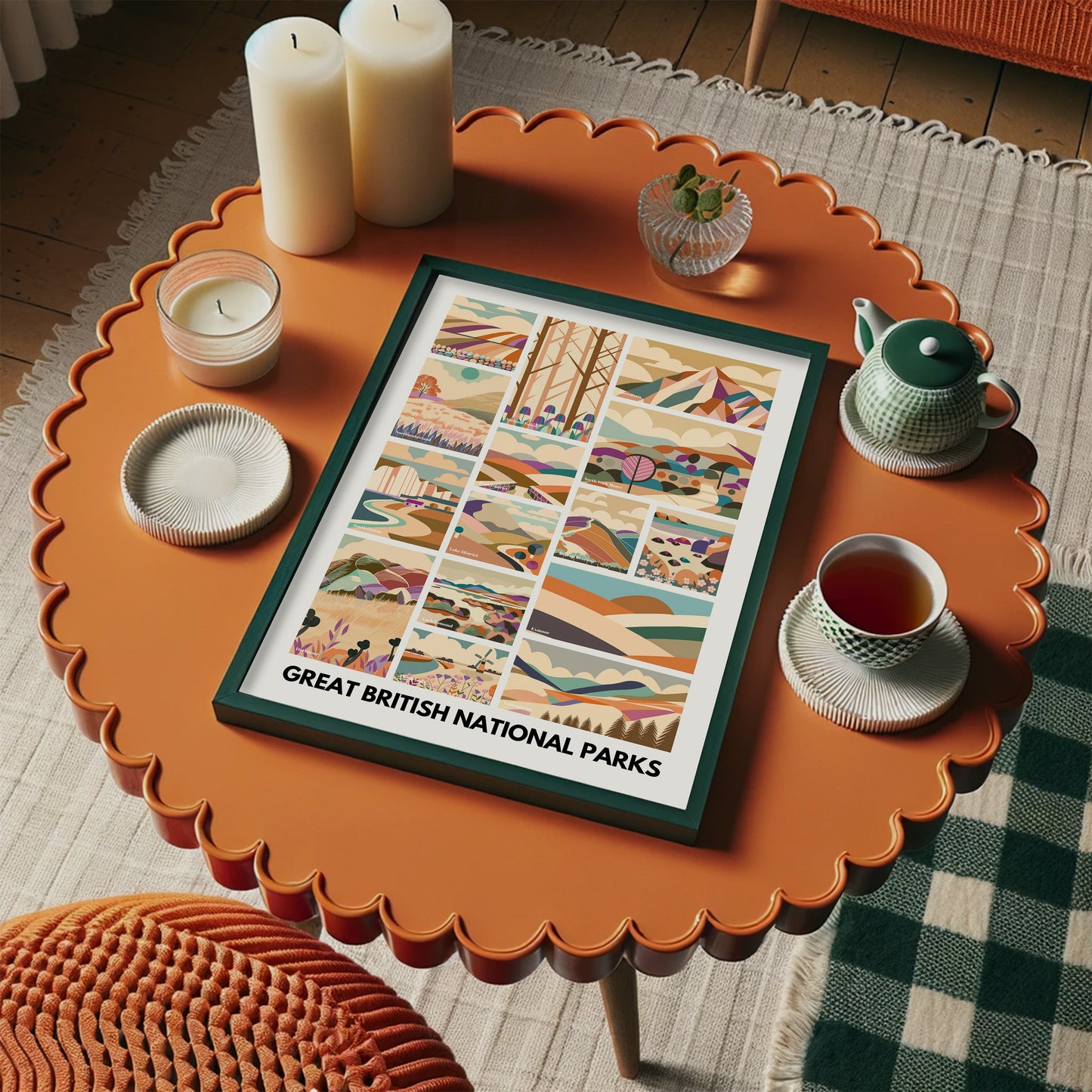 Great British National Parks Geometric Print