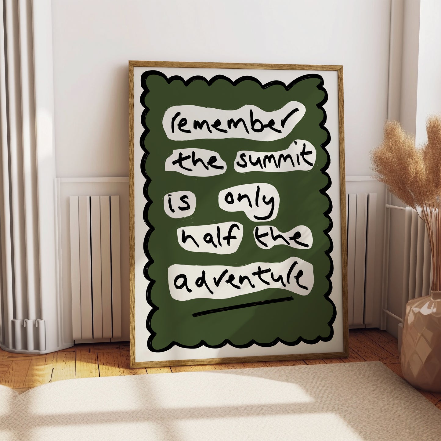 Hiking Print - Hiking Summit Adventure Wall Art - Hiking Gift