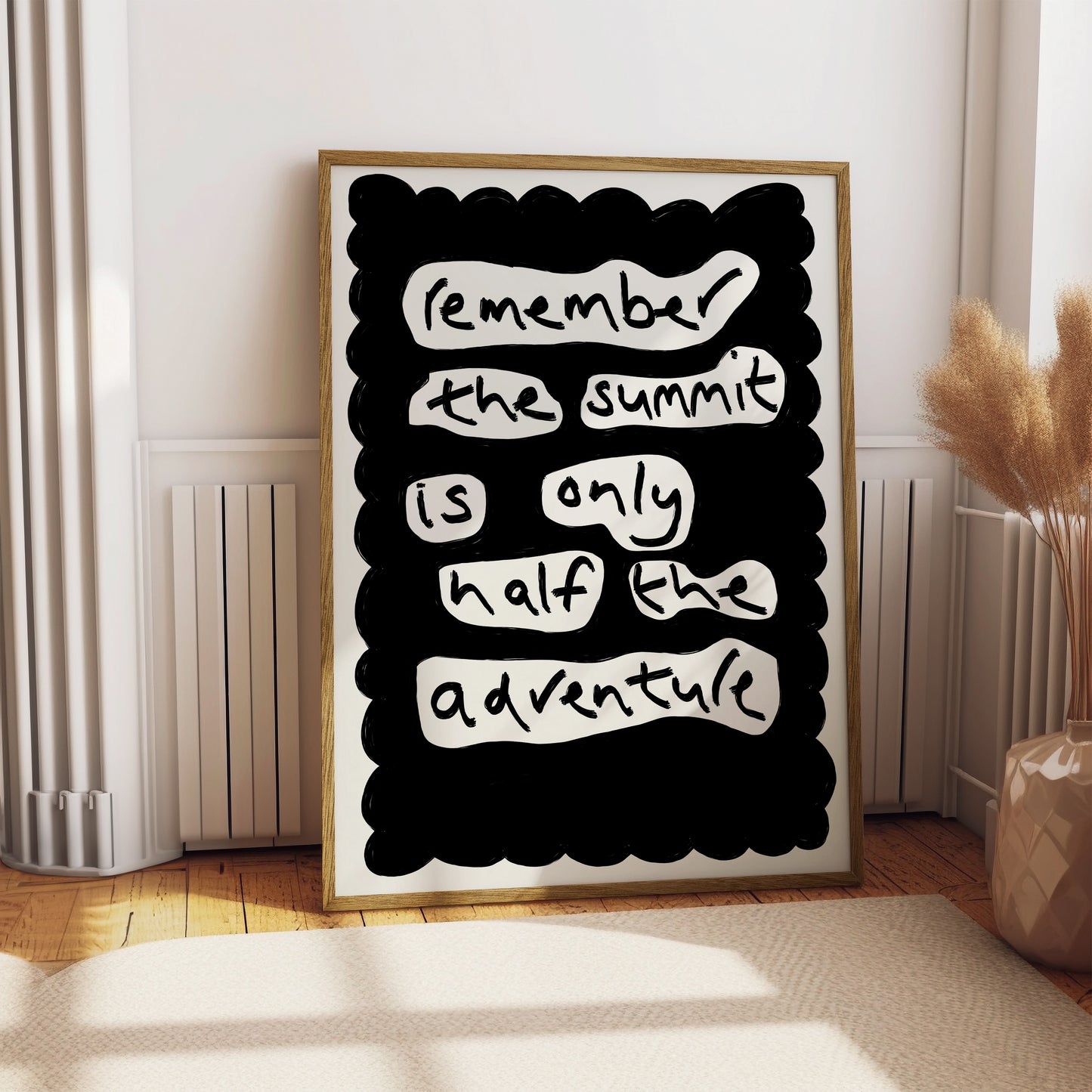 Hiking Print - Hiking Summit Adventure Wall Art - Hiking Gift