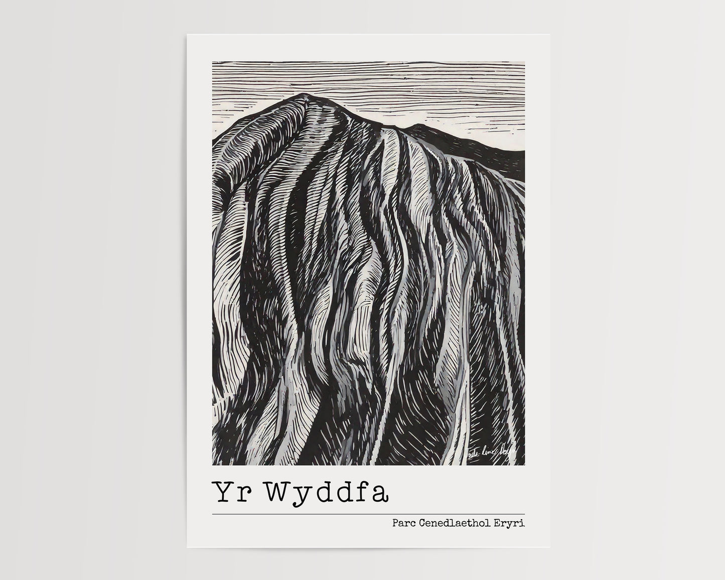 Yr Wyddfa Lino Print