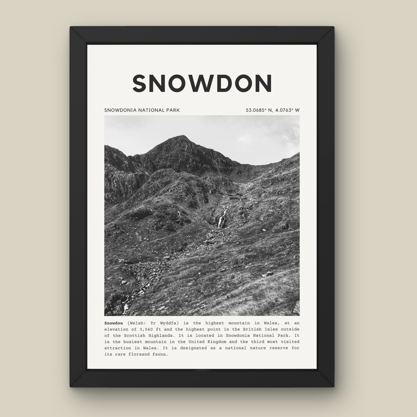 Snowdon Print