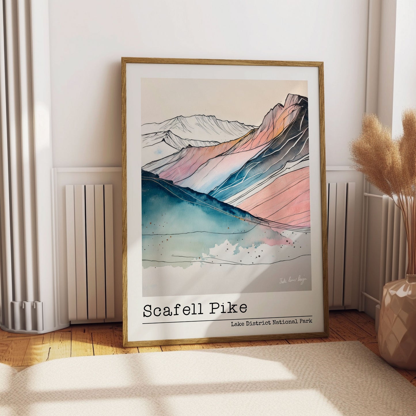 Scafell Pike Line Art