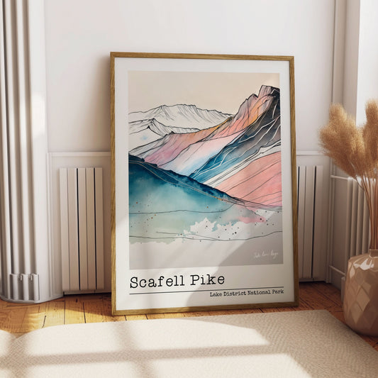 Scafell Pike Line Art