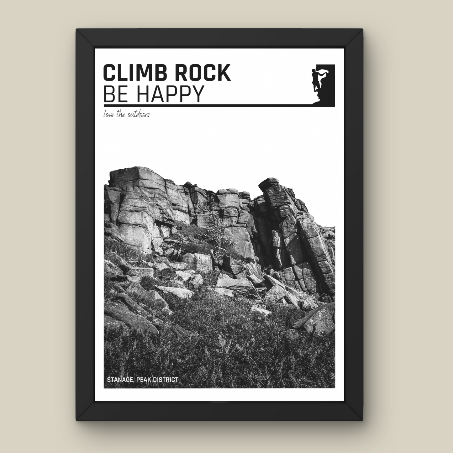 Climb Rock Be Happy