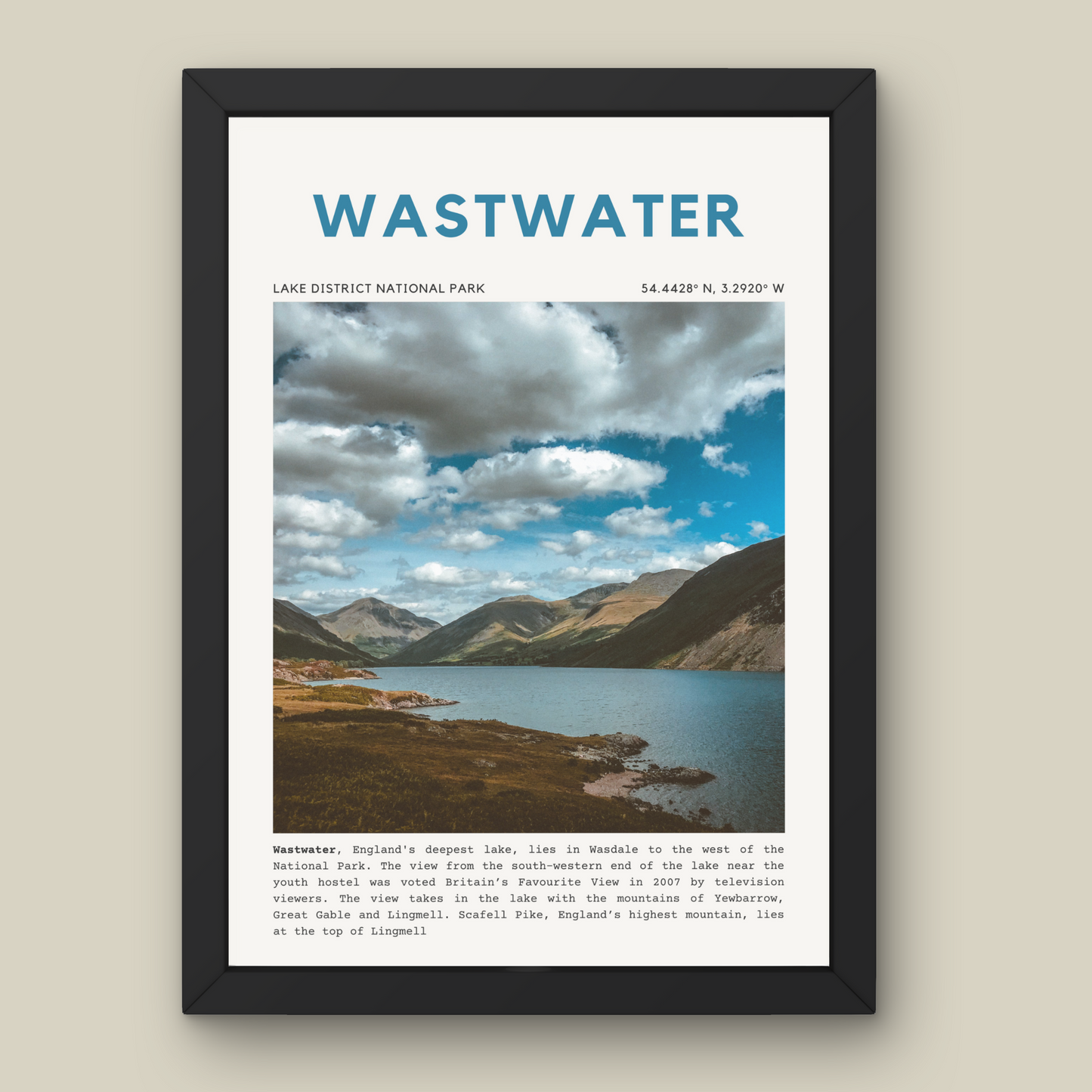 Wastwater Print