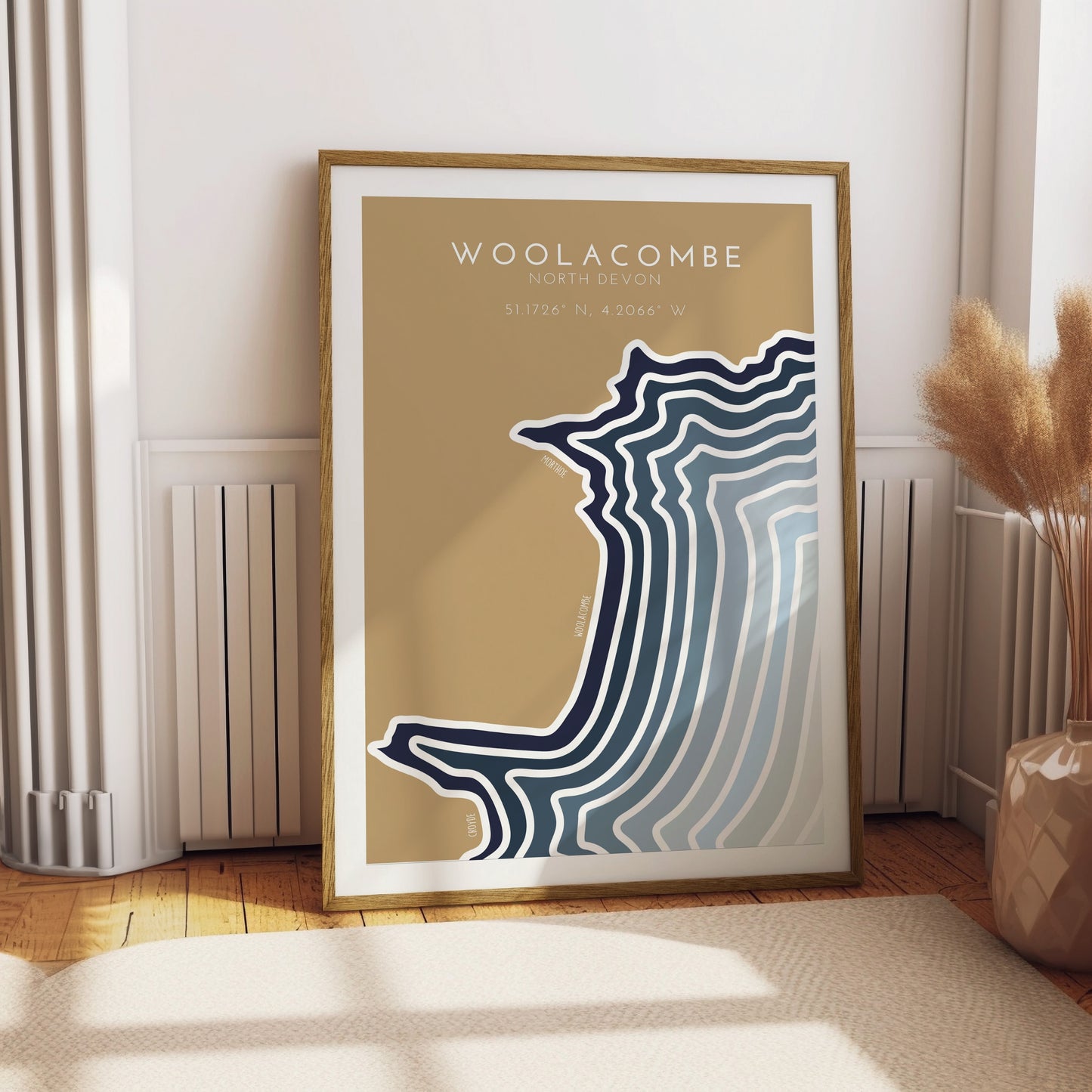 Woolacombe Coastline Print -  Woolacombe Bay Print