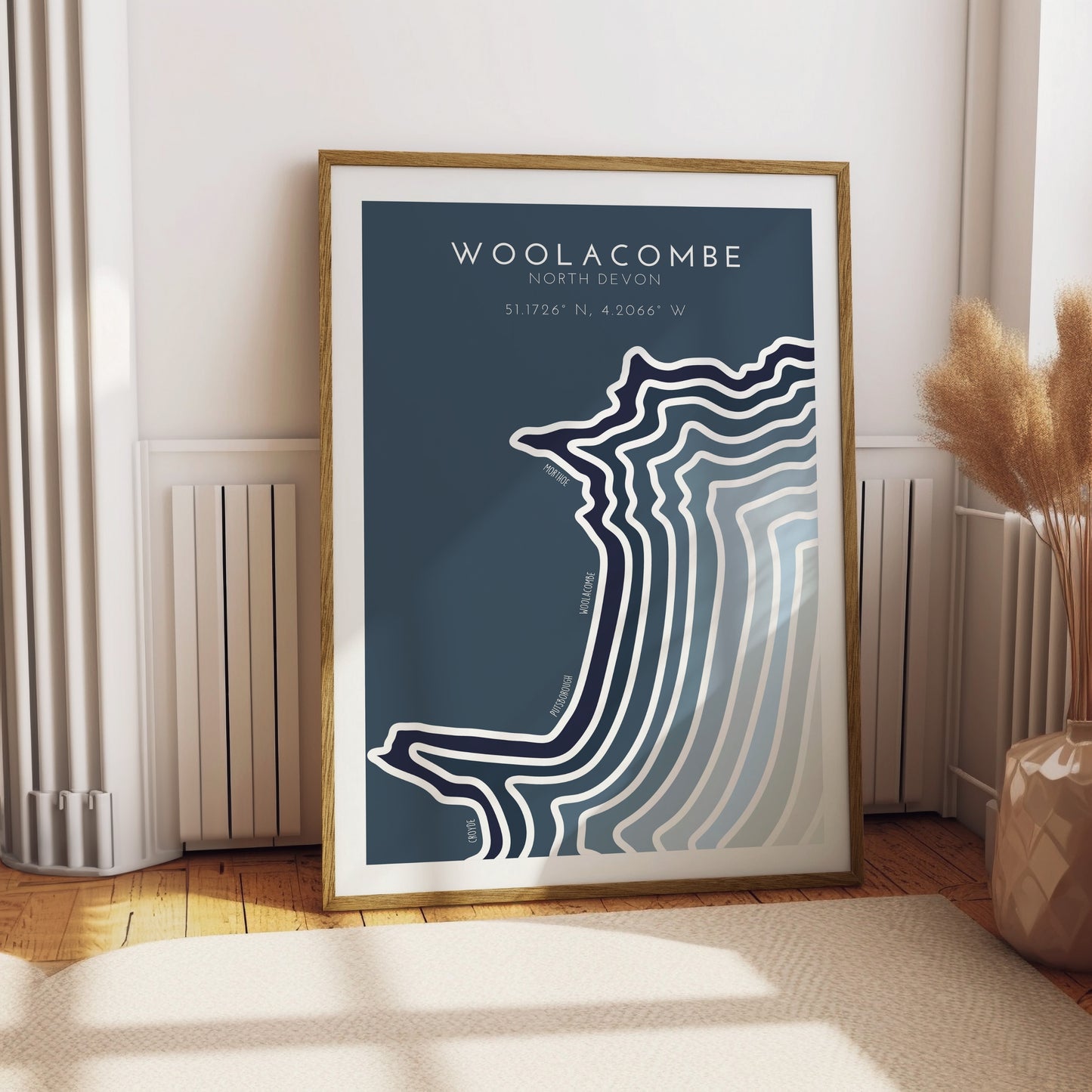 Woolacombe Coastline Print -  Woolacombe Bay Print