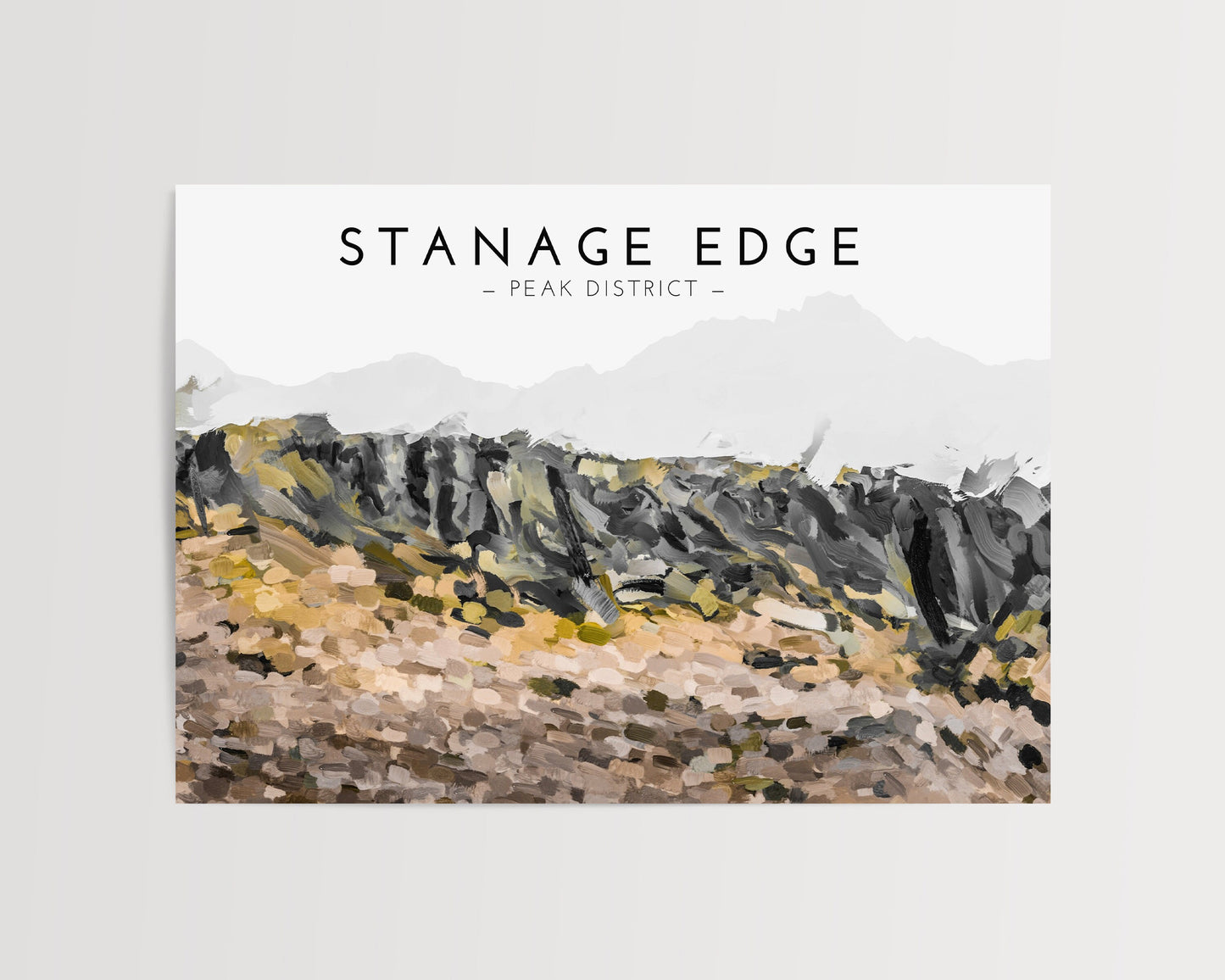 Stanage Edge Print | Peak District Print | Derbyshire Print