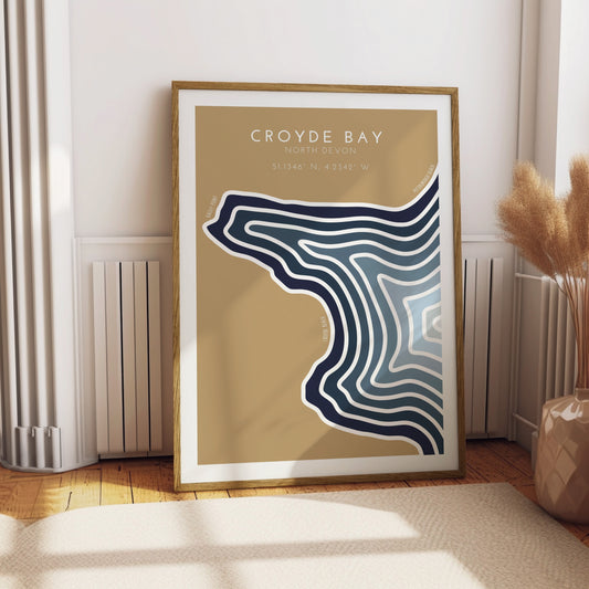 Croyde Bay Coastline Print - Croyde Bay Print