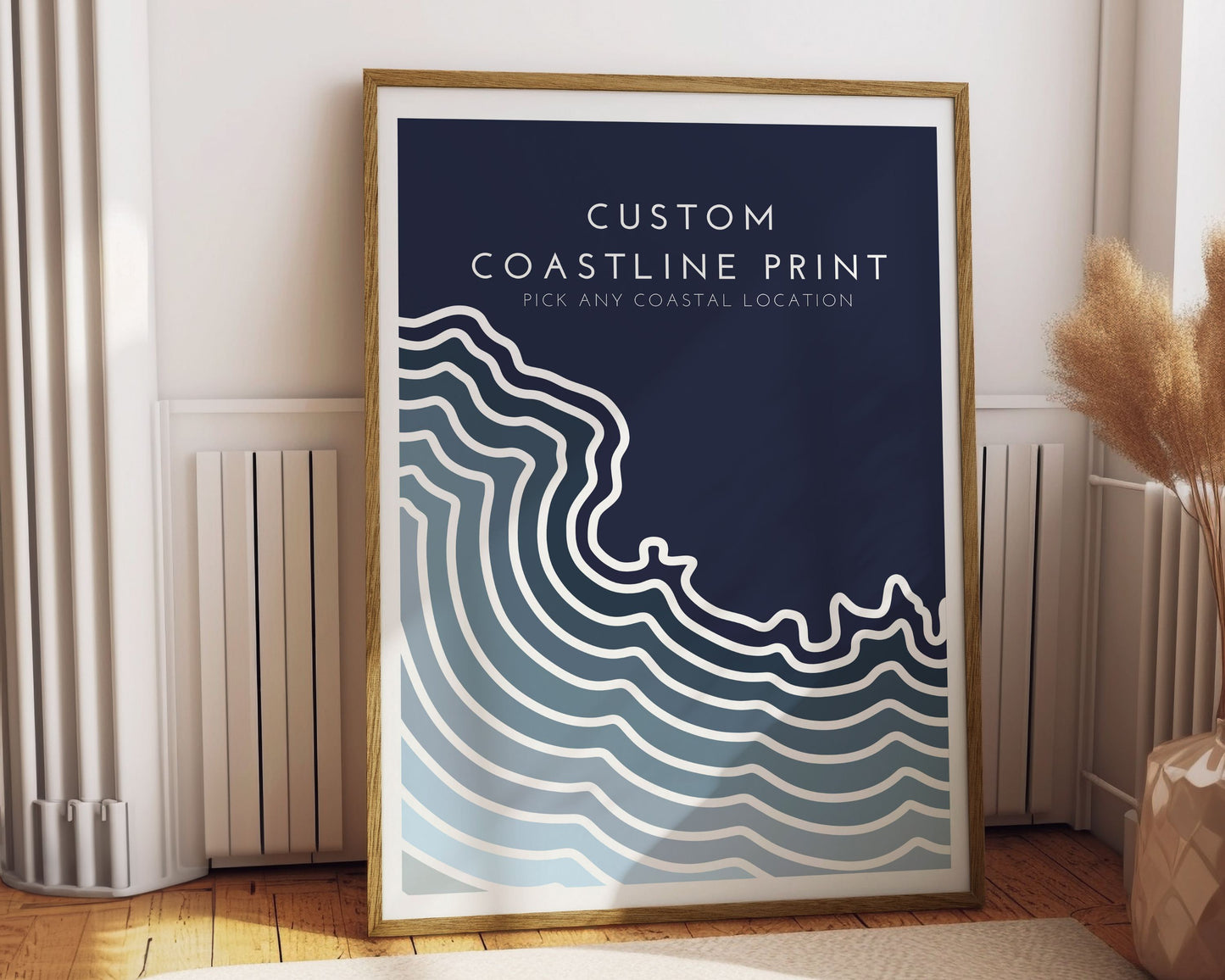 Custom Coastline Print - Choose Your Location