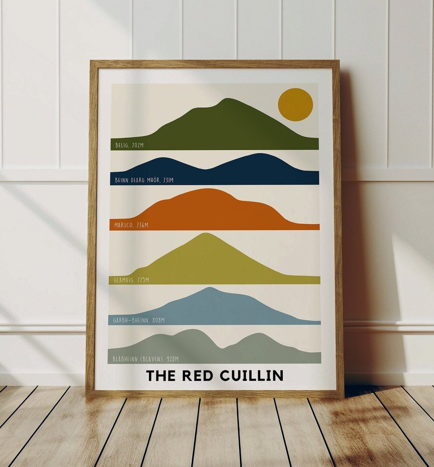 The Red Cuillin - Isle of Skye Print - Scottish Mountain Print