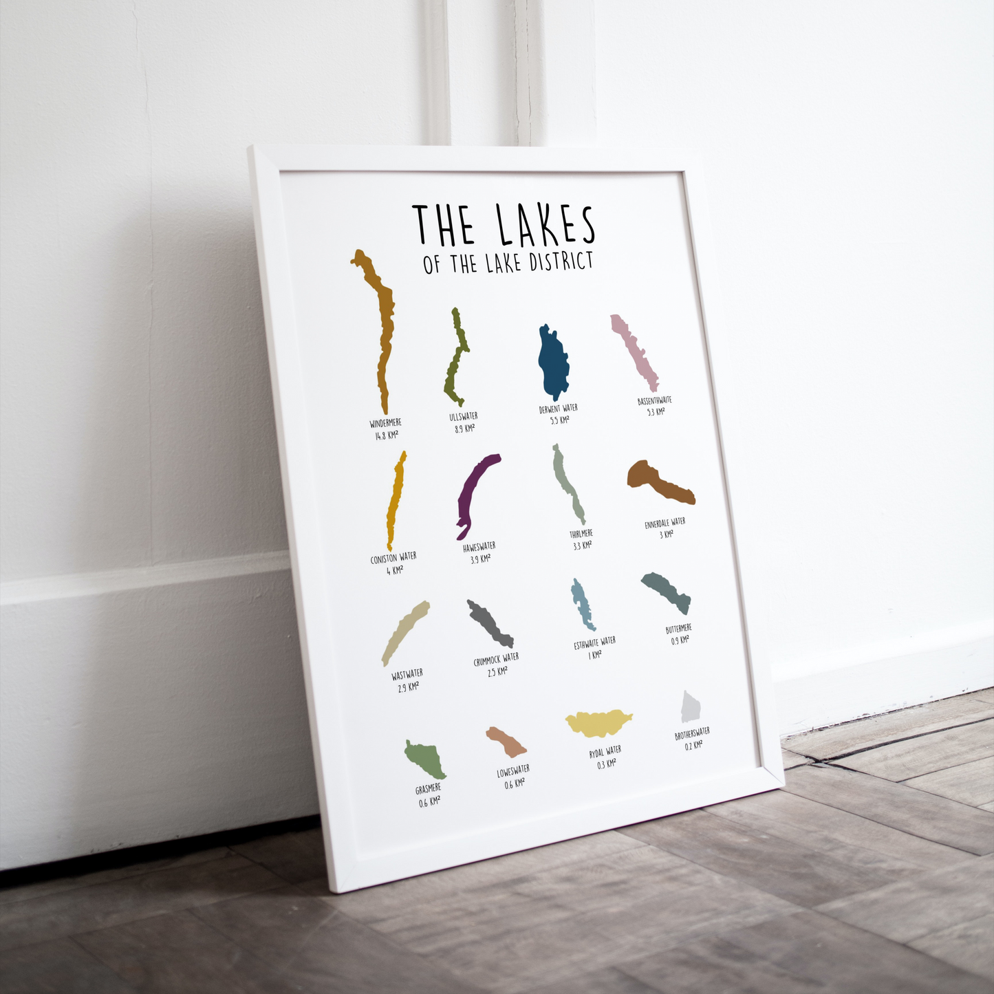 The Lakes of the Lake District Print